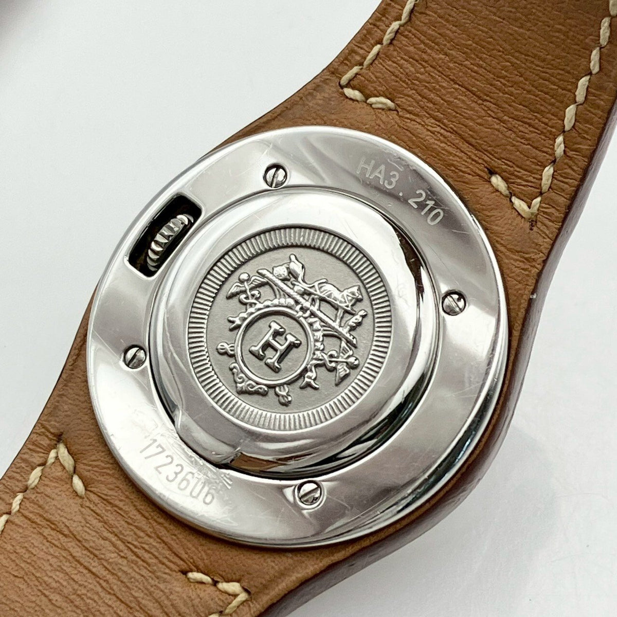 Hermès Harnais  Quartz Watch – White Dial, Stainless Steel, 31mm