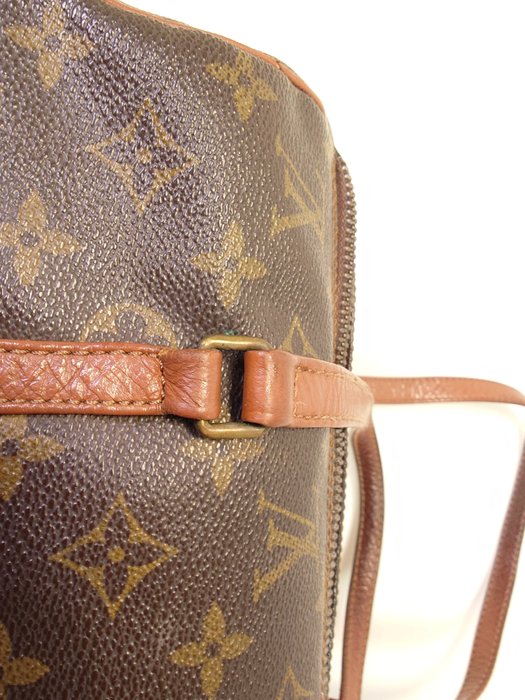 Louis Vuitton Vintage Monogram Papillon 30 Cylindrical Handbag Brown