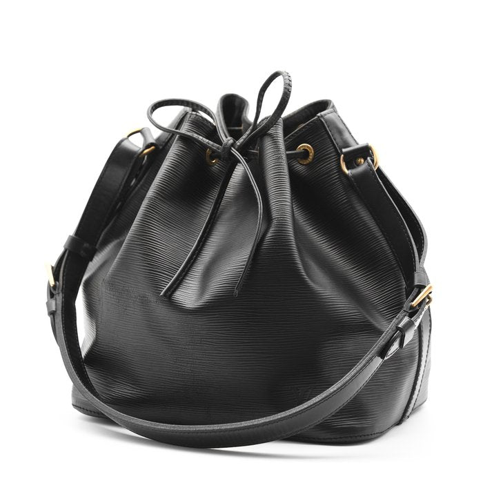 Louis Vuitton Petit Noé Black Epi Leather Shoulder Bag
