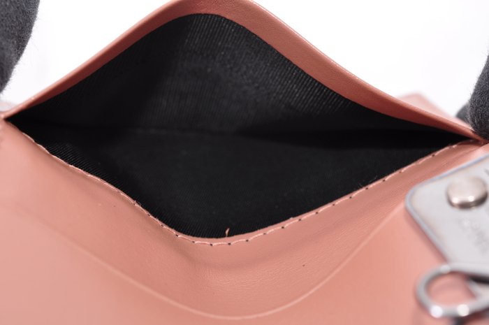 Prada Saffiano Leather Keyring Pink