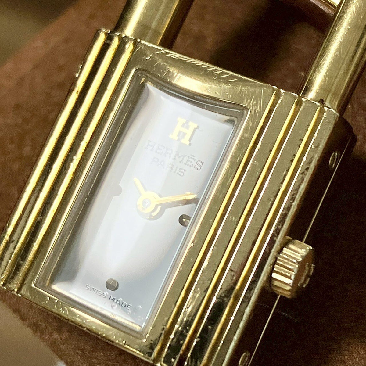 Hermès Kelly Quartz Watch White Dial Stainless Steel 20mm