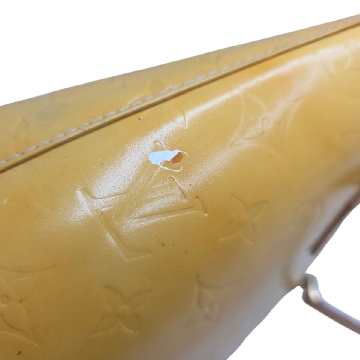 Louis Vuitton Yellow Houston Monogram Vernis Leather Tote Bag