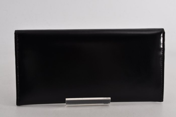 Bulgari Black Leather Long Wallet – Box Included