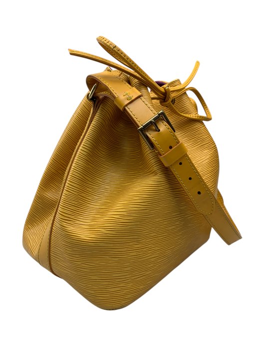 Louis Vuitton Petit Noé Yellow Epi Leather Shoulder Bag