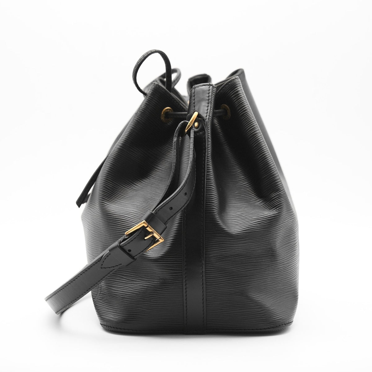 Louis Vuitton Petit Noé Black Epi Leather Shoulder Bag