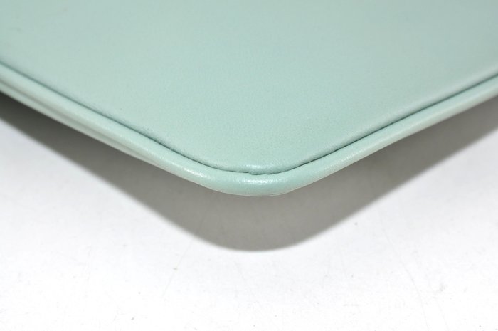 Fendi Green Smooth Leather Wallet Pouch