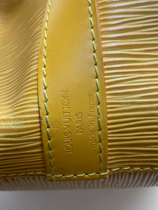 Louis Vuitton Petit Noé Yellow Epi Leather Shoulder Bag