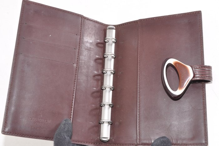 Louis Vuitton Brown Leather Agenda Cover