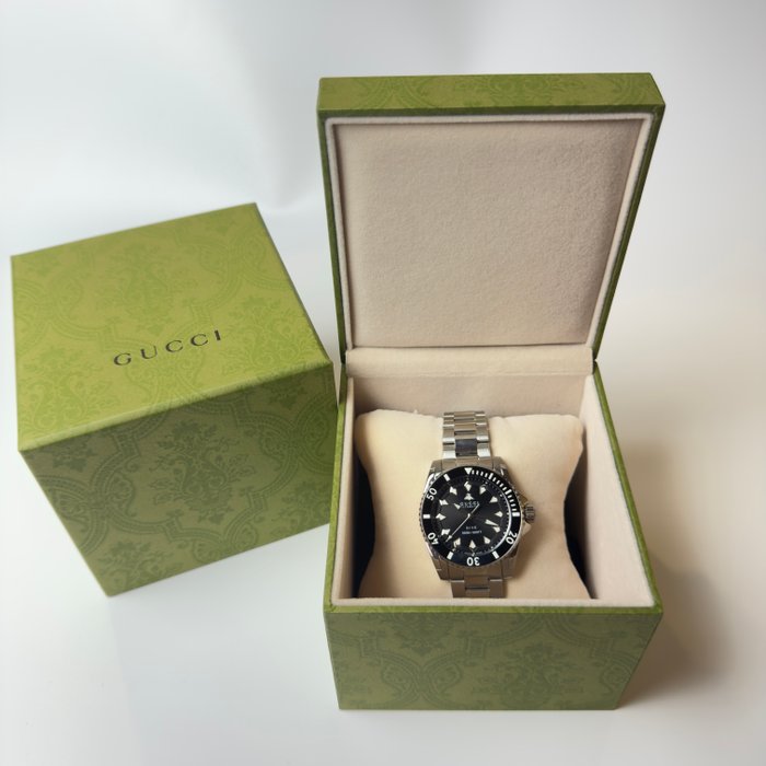 Gucci Dive Automatic Men’s Watch – Black Dial, 40mm