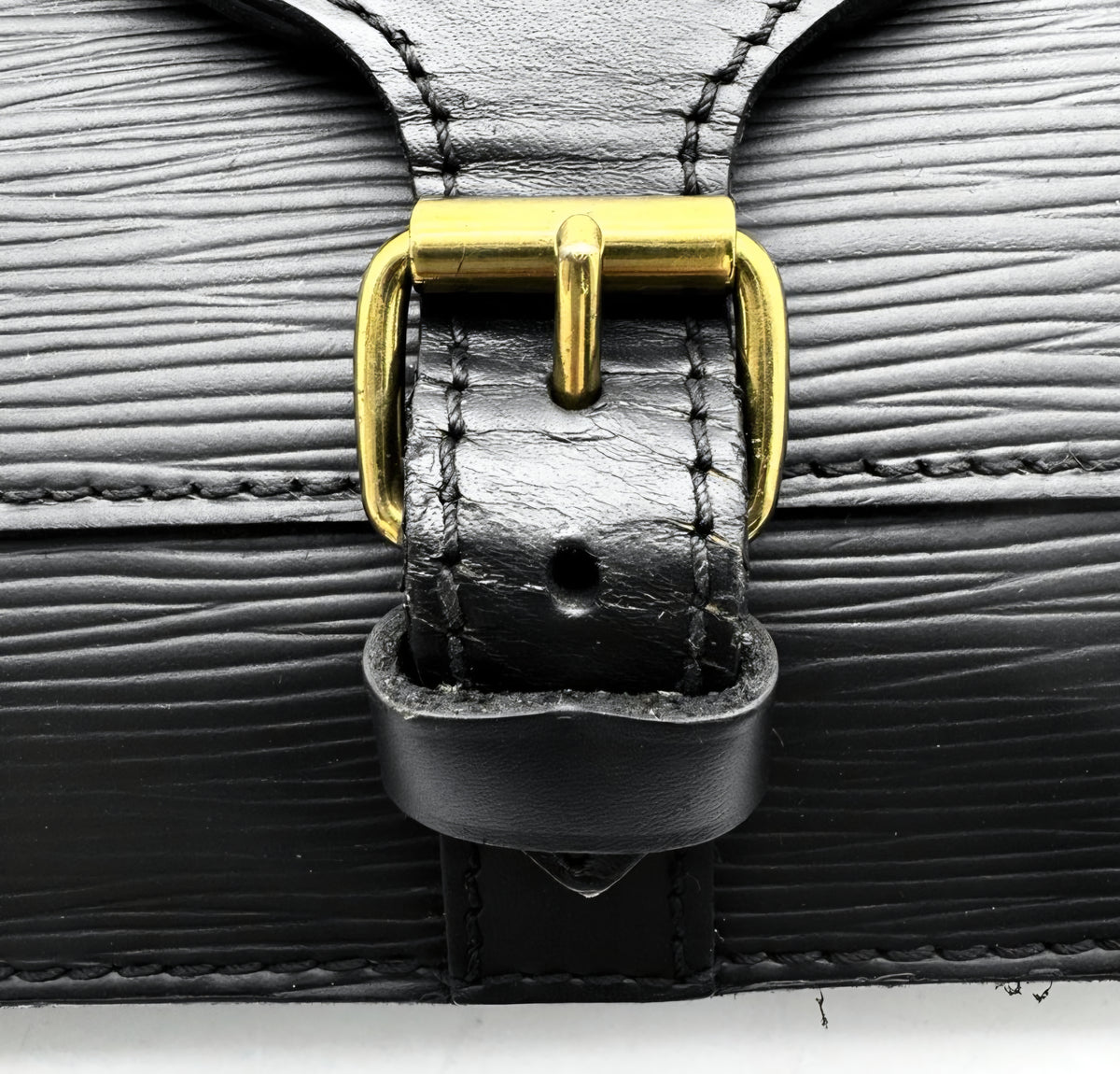Louis Vuitton Monceau Black Epi Leather Crossbody Bag | 2 Way Top Handle