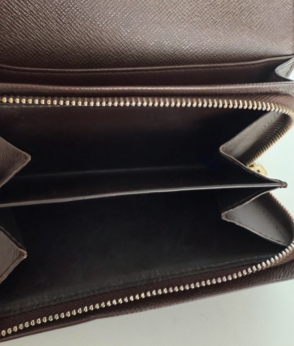 Louis Vuitton Damier Ebene Wallet – Brown Leather