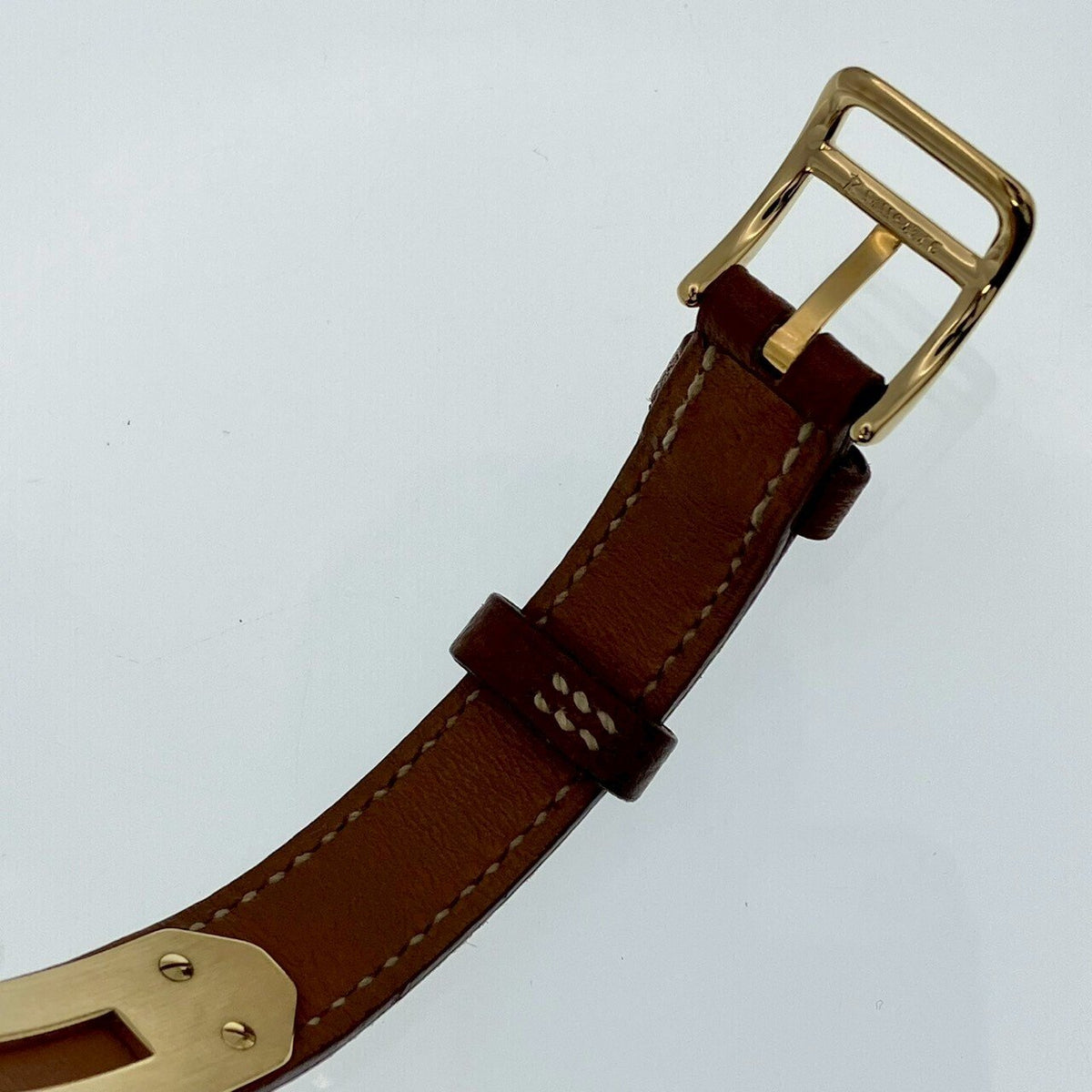 Hermès Kelly Quartz Watch White Dial Stainless Steel 20mm