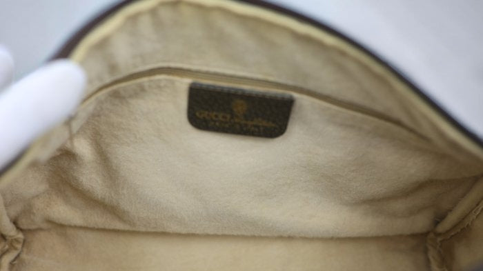 Gucci GG Supreme Sherry Line Boston Bag in Beige and Brown