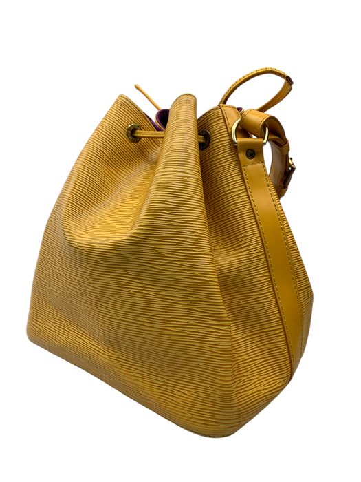 Louis Vuitton Petit Noé Yellow Epi Leather Shoulder Bag