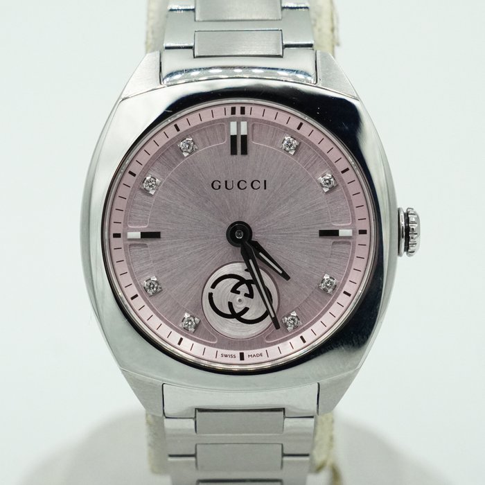 Gucci Interlocking Ladies Watch  – Pink Diamond Dial, 29mm