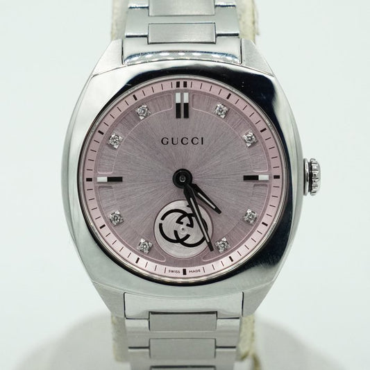 Gucci Interlocking Ladies Watch  – Pink Diamond Dial, 29mm