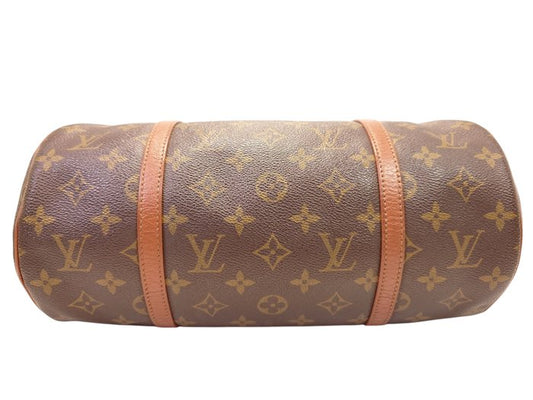 Louis Vuitton Vintage Monogram Papillon 30 Zylinder-Handtasche Braun
