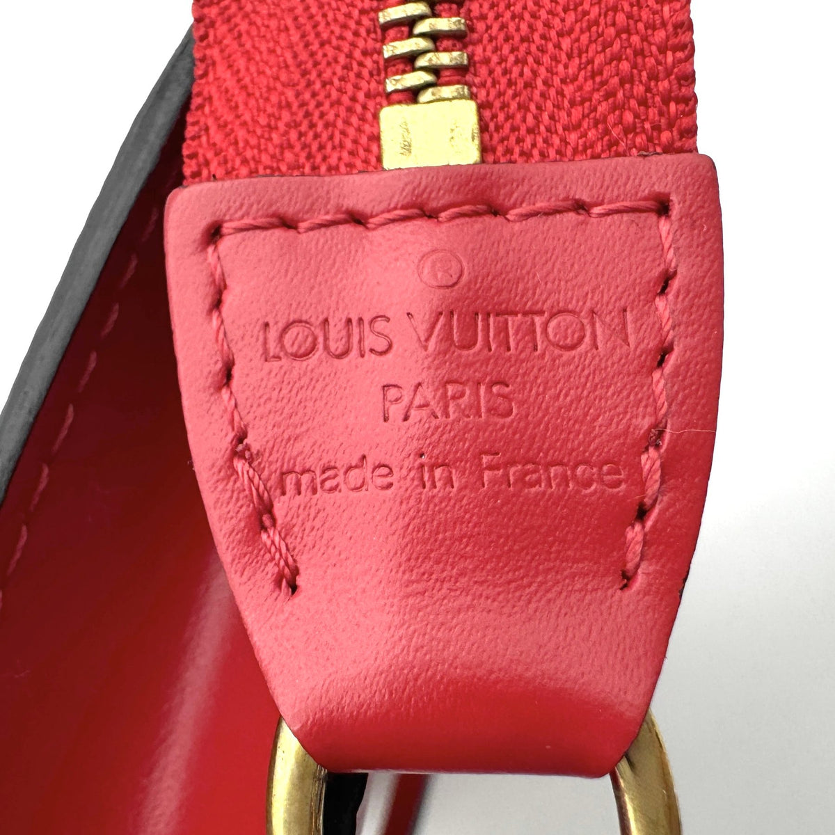 Louis Vuitton Castilian Red Epi Leather Pochette Accessoire