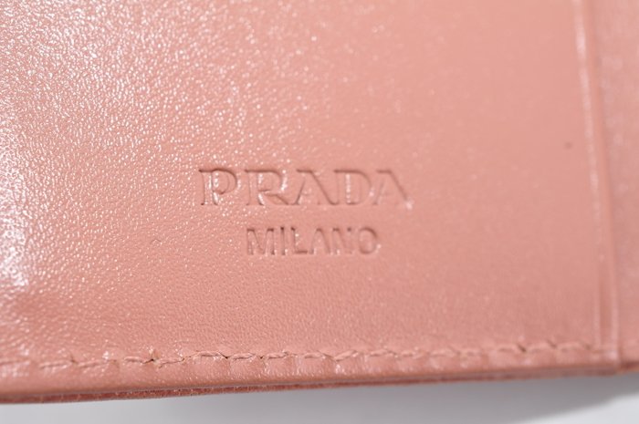 Prada Saffiano Leather Keyring Pink