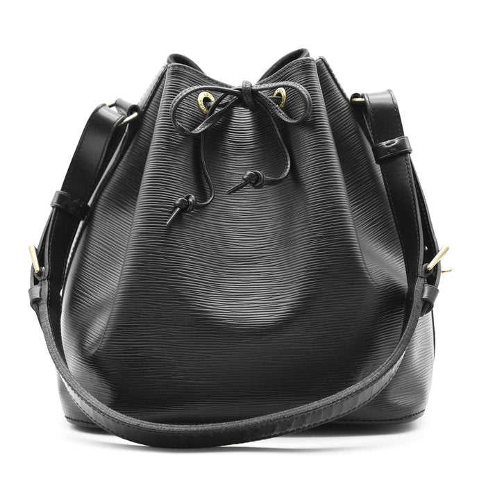 Louis Vuitton Petit Noé Black Epi Leather Shoulder Bag
