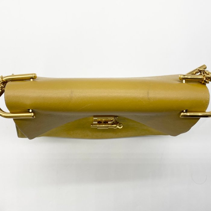 Chloé Drew Shoulder Bag – Yellow Suede & Leather, Gold Plated Hardware