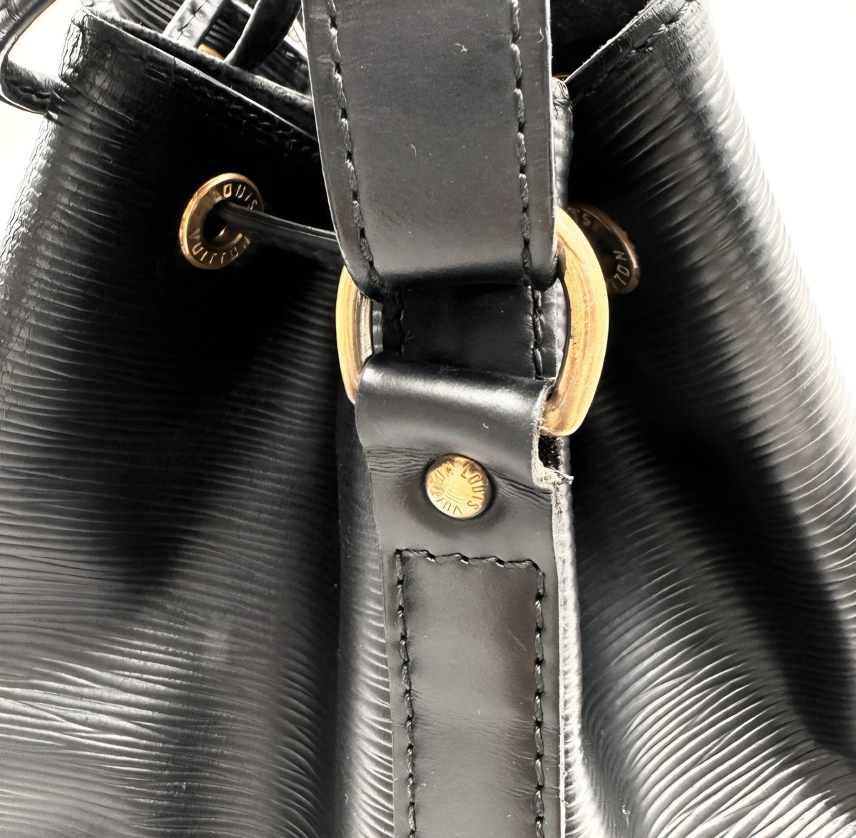 Louis Vuitton Petit Noé Black Epi Leather Shoulder Bag