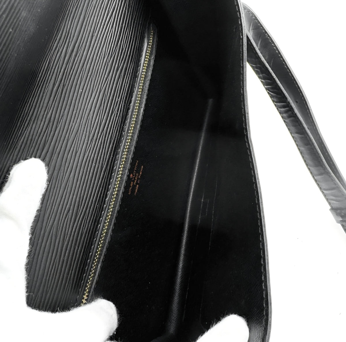 Louis Vuitton Monceau Black Epi Leather Crossbody Bag | 2 Way Top Handle