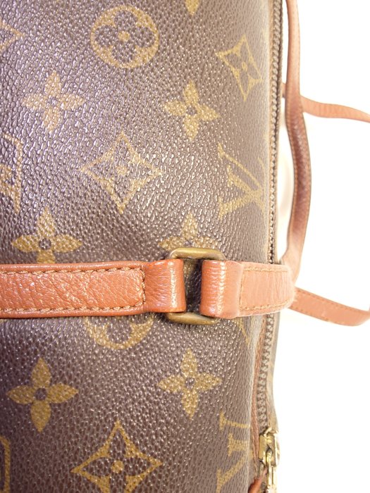 Louis Vuitton Vintage Monogram Papillon 30 Cylindrical Handbag Brown