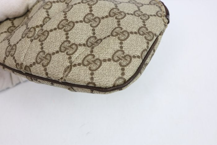 Gucci Vintage PVC & Leather Clutch Bag – Beige