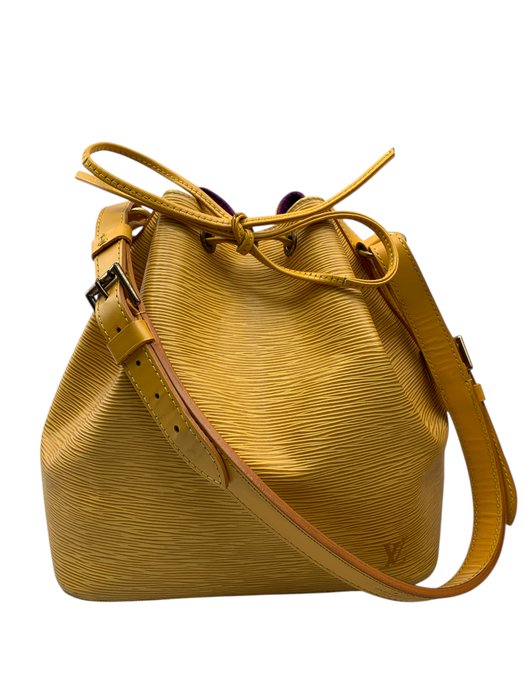 Louis Vuitton Petit Noé Yellow Epi Leather Shoulder Bag