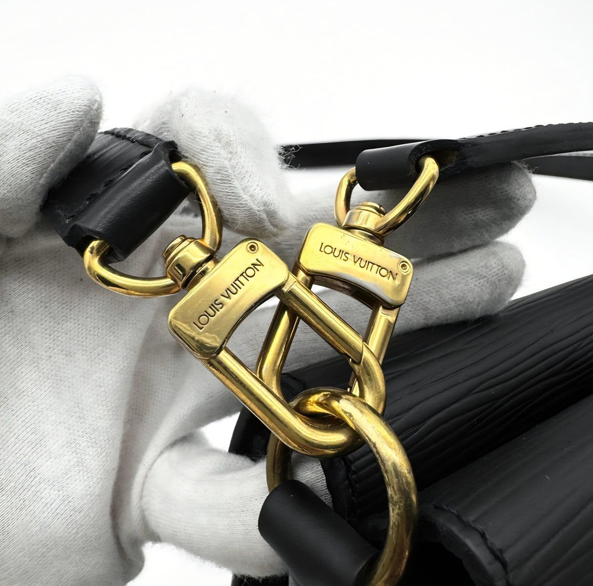 Louis Vuitton Monceau Black Epi Leather Crossbody Bag | 2 Way Top Handle