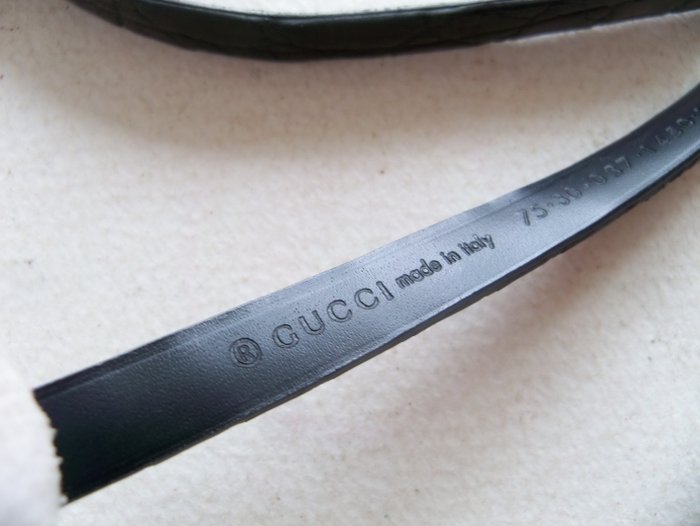 Gucci Black Leather Belt – Made in Italy