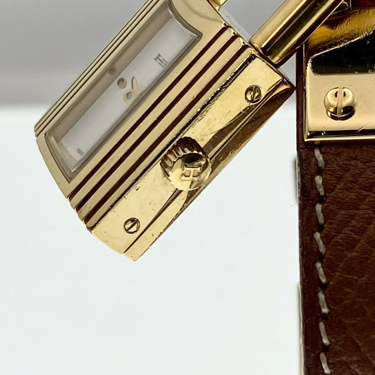 Hermès Kelly Quartz Watch White Dial Stainless Steel 20mm