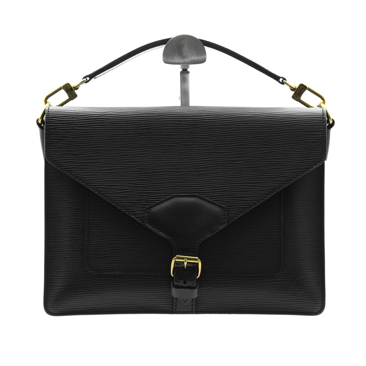Louis Vuitton Monceau Black Epi Leather Crossbody Bag | 2 Way Top Handle