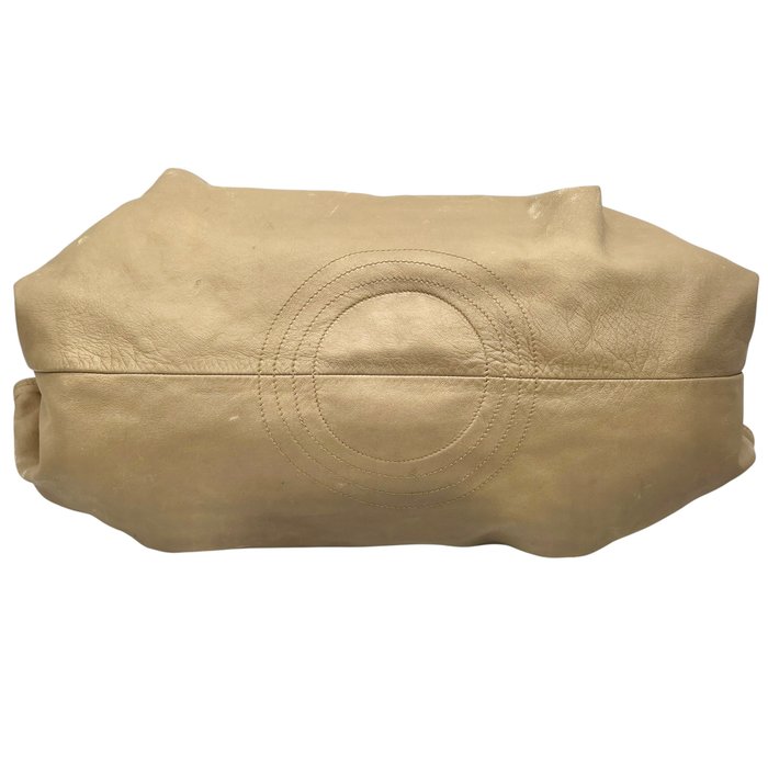 Loewe Aire Gold Leather Shoulder Bag – Medium