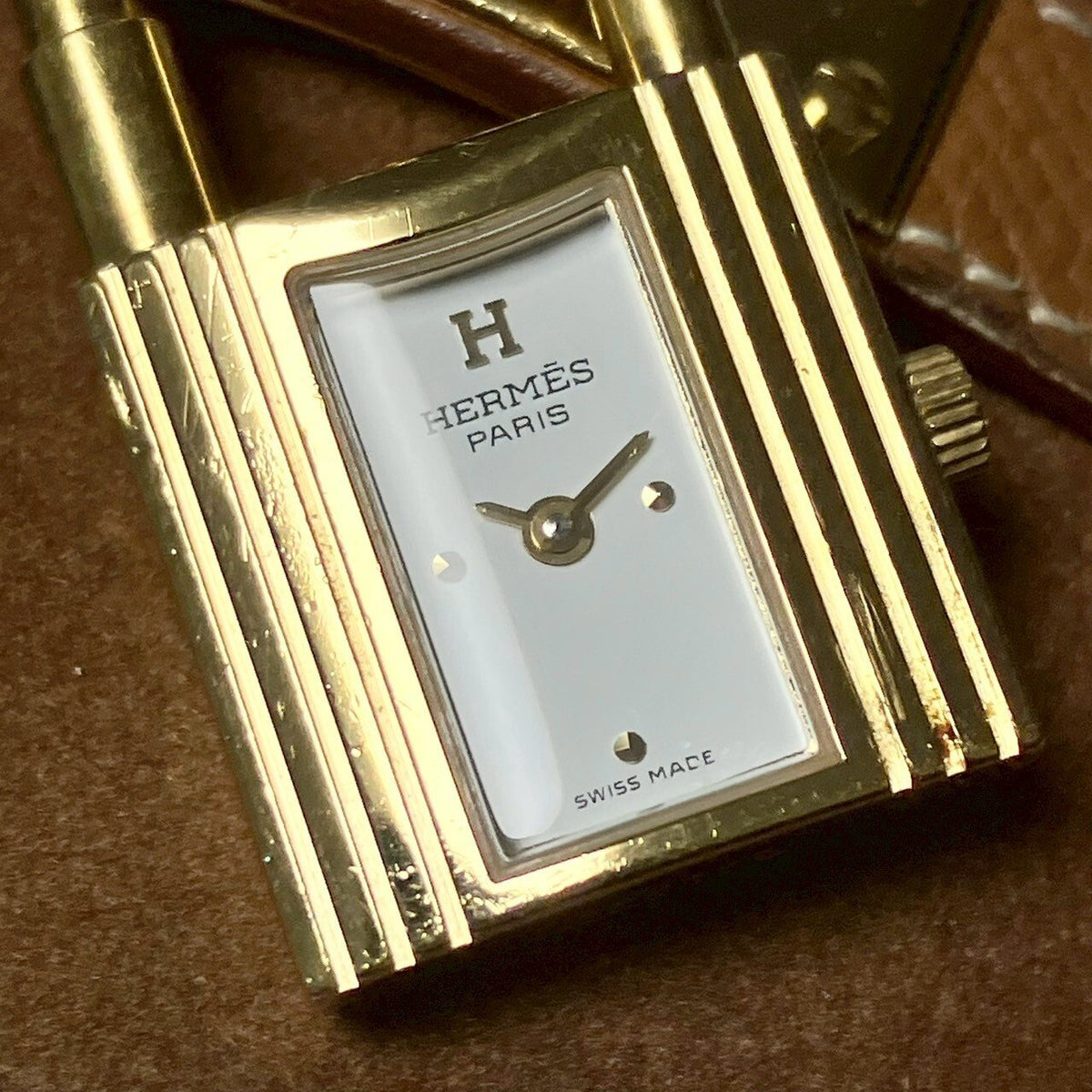 Hermès Kelly Quartz Watch White Dial Stainless Steel 20mm
