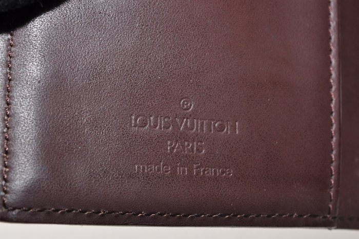 Louis Vuitton Brown Leather Agenda Cover