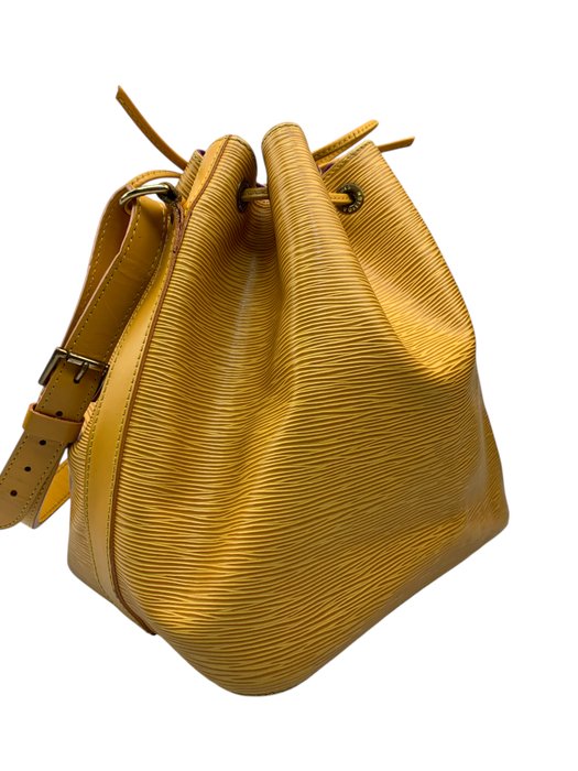 Louis Vuitton Petit Noé Yellow Epi Leather Shoulder Bag