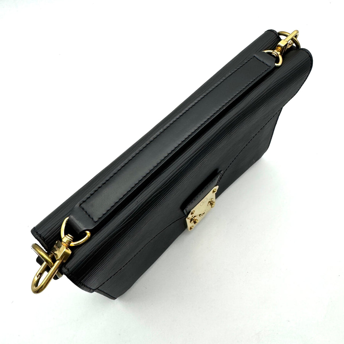 Louis Vuitton Monceau Black Epi Leather Crossbody Bag | 2 Way Top Handle