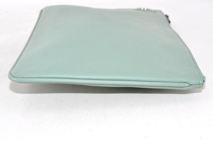 Fendi Green Smooth Leather Wallet Pouch