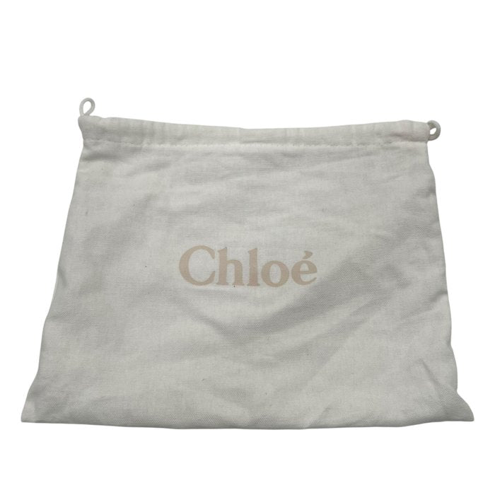 Chloé Faye Shoulder Bag – Beige Suede & Leather, Gold Hardware