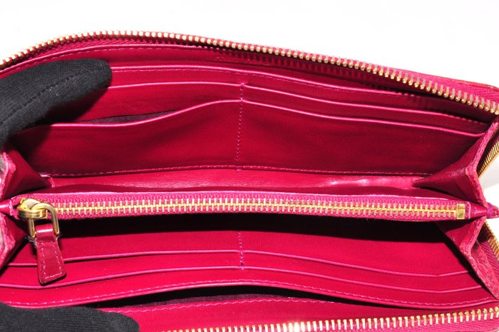 Miu Miu Zip-Around Wallet crocodile embossed