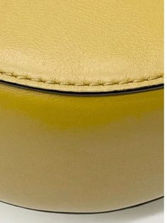 Chloé Drew Shoulder Bag – Yellow Suede & Leather, Gold Plated Hardware