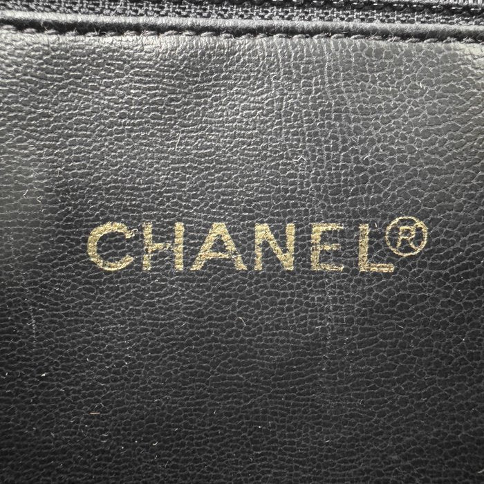 Chanel Matelassé Chain Tote Bag – Black Lambskin, Pearl Crush