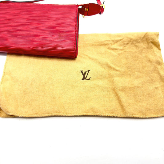 Louis Vuitton Pochette Accessoire aus Epi-Leder in Castilian Red