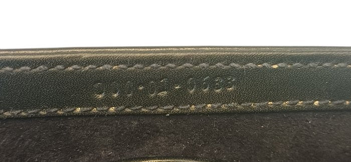 Gucci 1947 Black Leather Bamboo-Handle Handbag