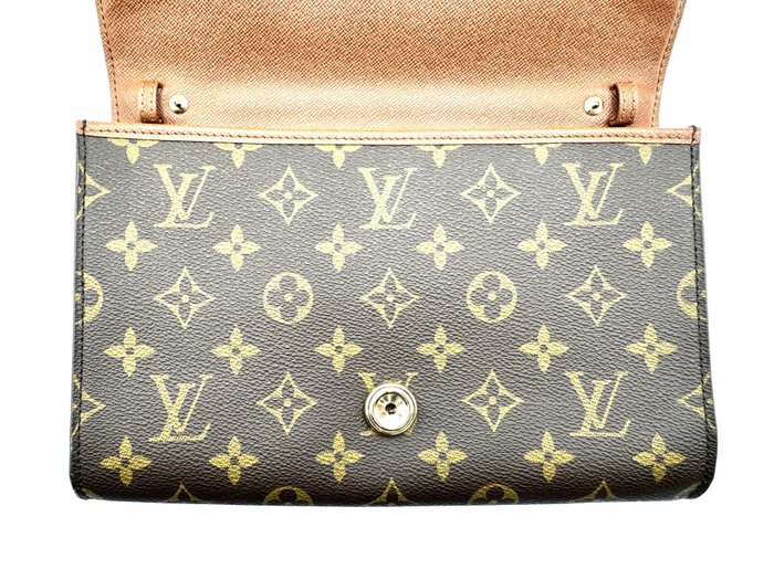 Louis Vuitton Bordeaux Monogram Shoulder Bag & Clutch – Vintage, Brown