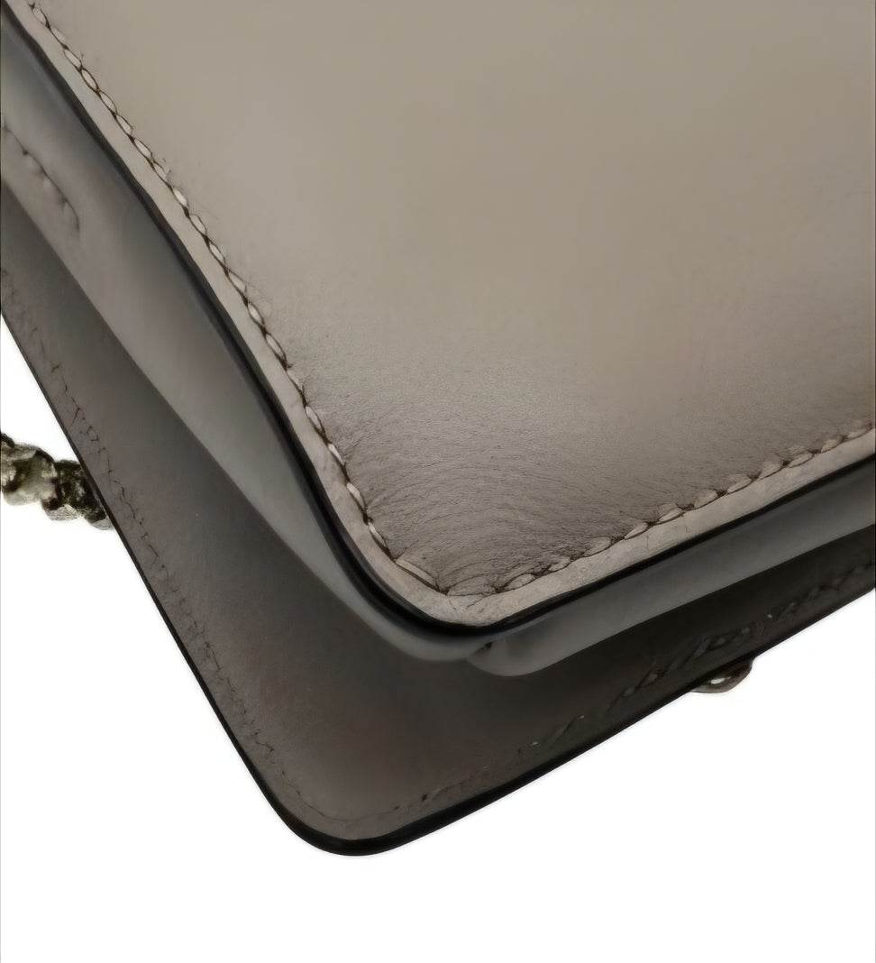 Chloé Faye Shoulder Bag – Beige Suede & Leather, Gold Hardware