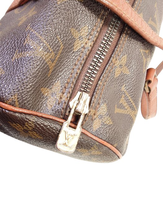 Louis Vuitton Vintage Monogram Papillon 30 Cylindrical Handbag Brown