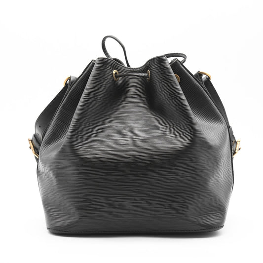 Louis Vuitton Petit Noé Schultertasche aus schwarzem Epi-Leder